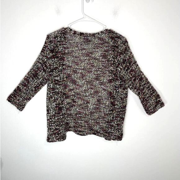 Alfred Dunner cardigan sweater knit women's small nubby but light weight neutral - Picture 2 of 11